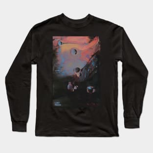 LOST MOONS - Abstract Glitch Art Long Sleeve T-Shirt